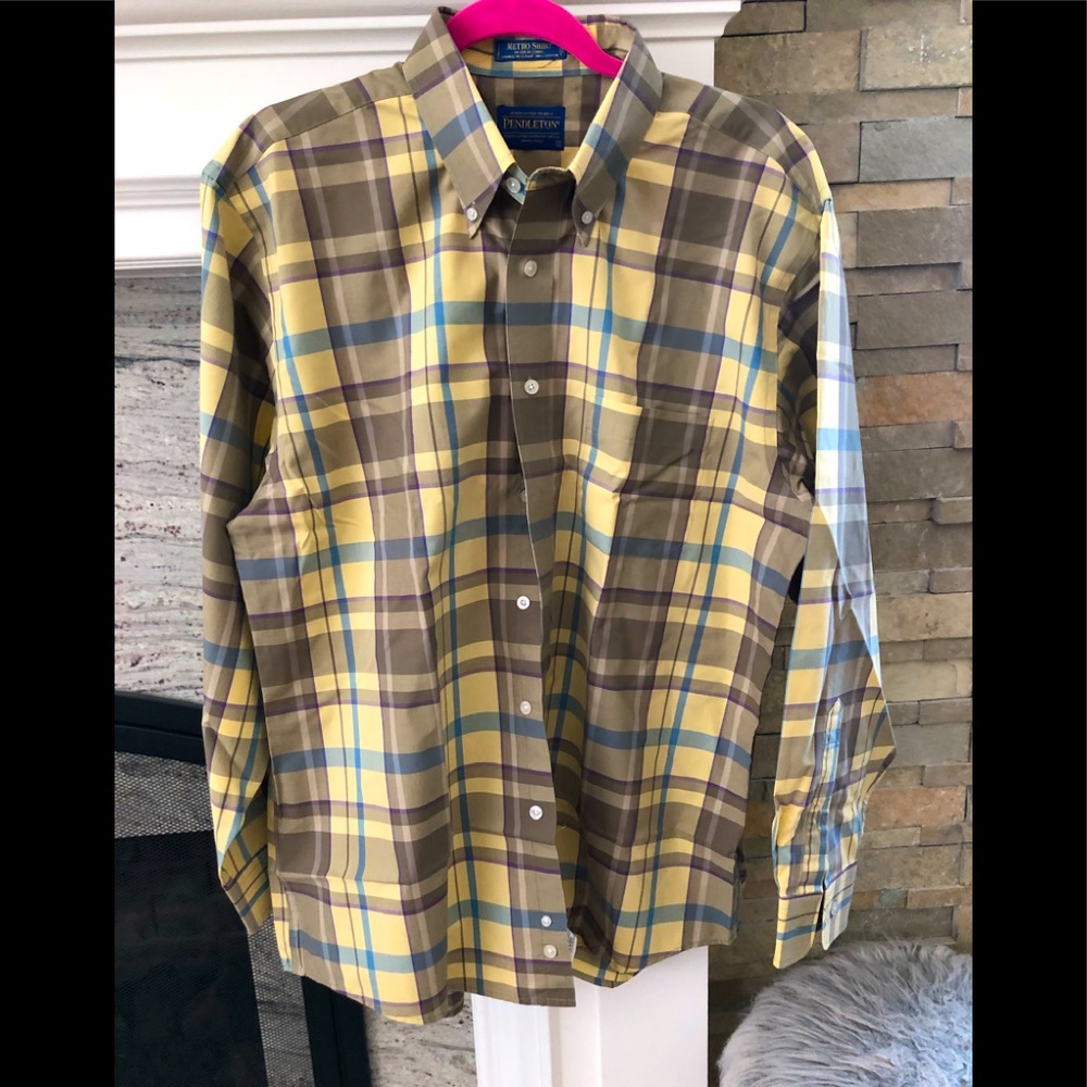 Pendleton Metro Shirt in Size Large Like New SOFT 💯 Cotton quality
